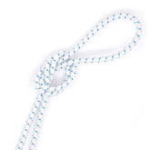 Elastisch koord 3 mm wit met blauw markering elastisch koord EK - 3MM - WIT - BLAUW - PM